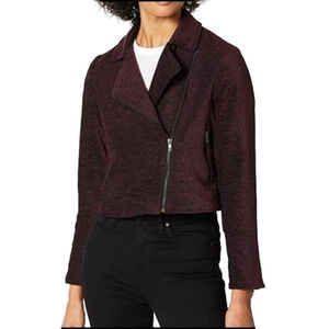 CUPCAKES and Cashmere Crop Moto Jacket Coat